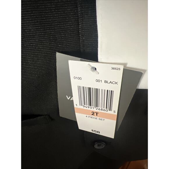 Van Heusen Toddler Boys' 4-Piece Formal Set Black 2T - Picture 8 of 8